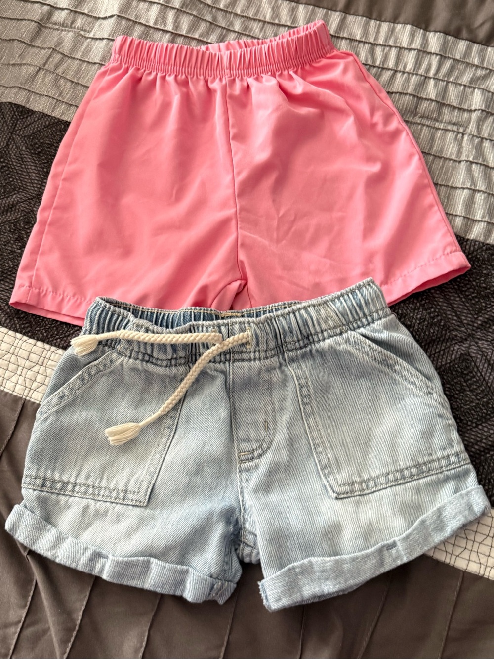 Girls' Pink Active Shorts - Lightweight Elastic Waist